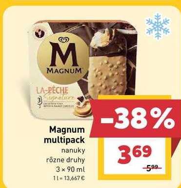 Magnum multipack nanuky rôzne druhy 3 x 90 ml