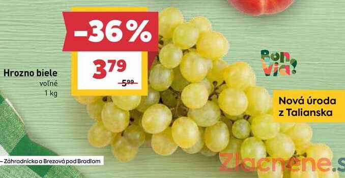 Hrozno biele voľné 1 kg 