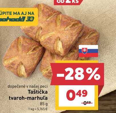 Taštička tvaroh-marhuľa 85 g