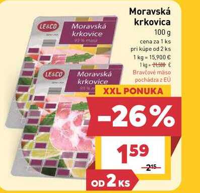 Moravská krkovica 100 g