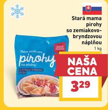 Stará mama pirohy so zemiakovo- bryndzovou náplňou 1 kg 
