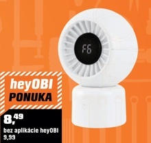 BEZDRÔTOVÝ STOLNÝ VENTILÁTOR S LED DISPLEJOM, BIELY, PR. 13 X 19 CM
