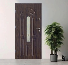 O.K. DOORS VONKAJŠIE OCEĽOVÉ VCHODOVÉ DVERE AZZURO II, TMAVÝ ORECH