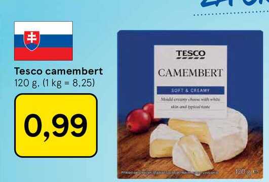 Tesco camembert 120 g