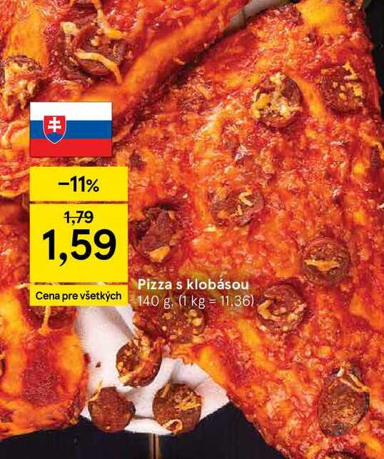 Pizza s klobásou 140 g