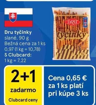 Dru tyčinky slané, 90 g