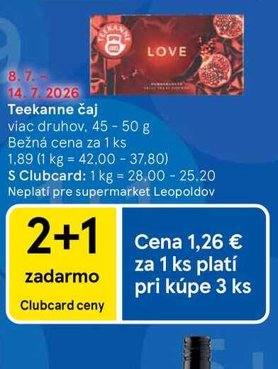 Teekanne čaj viac druhov, 45 - 50 g