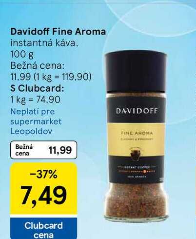 Davidoff Fine Aroma instantná káva, 100 g