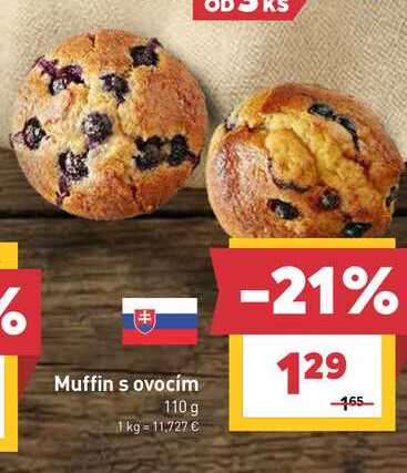 Muffin s ovocím 110 g