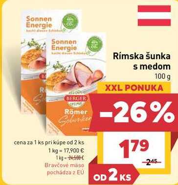 Rímska šunka s medom 100 g