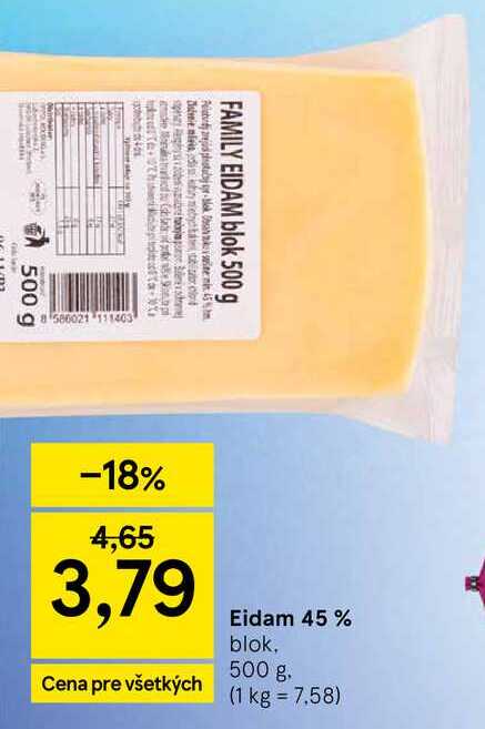 FAMILY EIDAM blok 500 g
