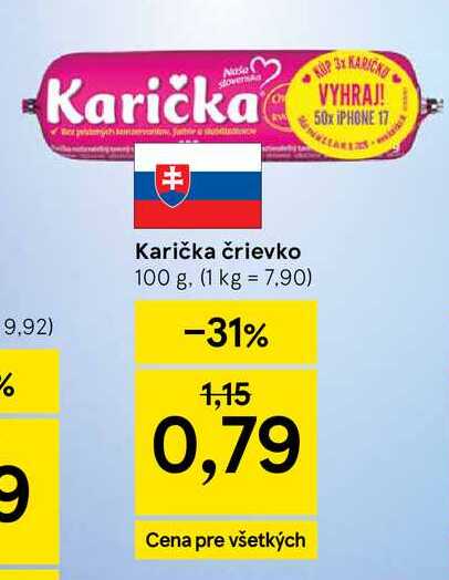 Karička črievko 100 g