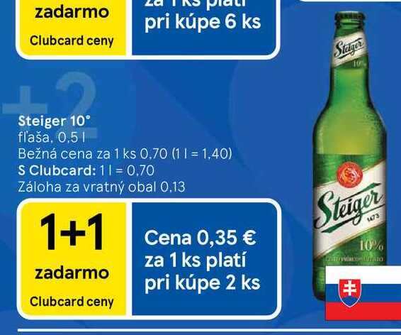 Steiger 10° fľaša, 0,5l