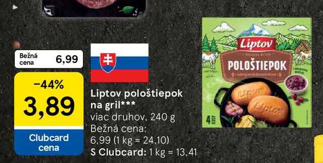 Liptov pološtiepok na gril, 240 g 