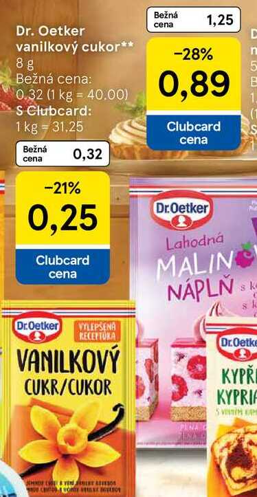 Dr. Oetker vanilkový cukor 8 g 