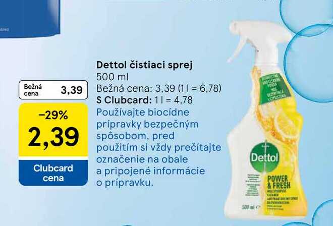 Dettol čistiaci sprej 500 ml 