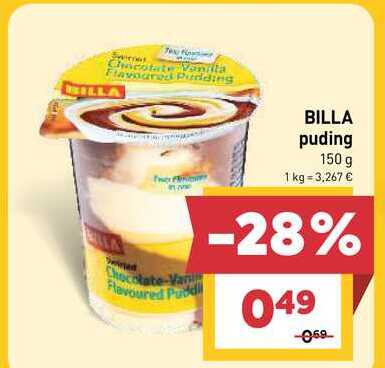 BILLA puding 150 g