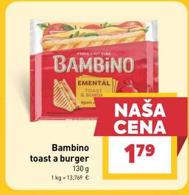 Bambino toast a burger 130 g