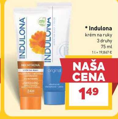 Indulona krém na ruky 3 druhy 75 ml