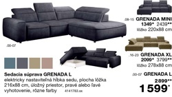 Sedacia súprava GRENADA XL