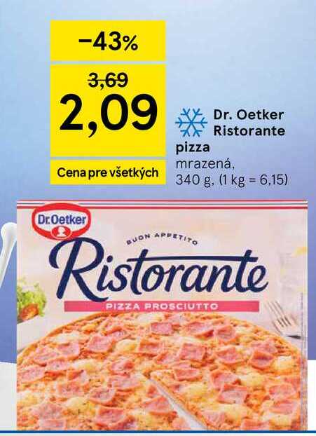 Dr. Oetker Ristorante pizza mrazená, 340 g