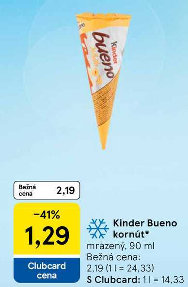 Kinder Bueno kornút mrazený, 90 ml