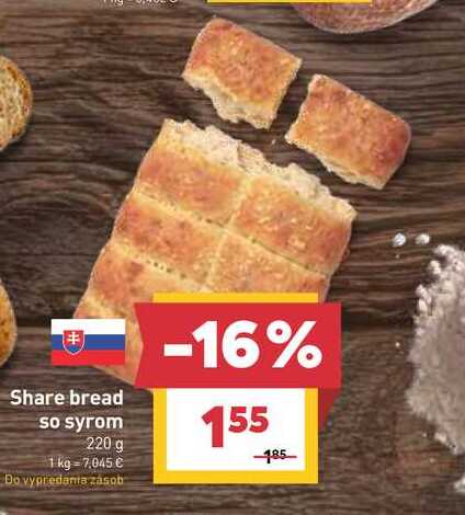 Share bread so syrom 220 g 