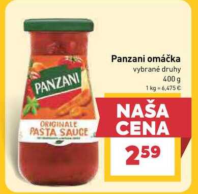 Panzani omáčka vybrané druhy 400 g