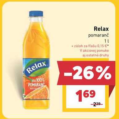 Relax pomaranč 1l