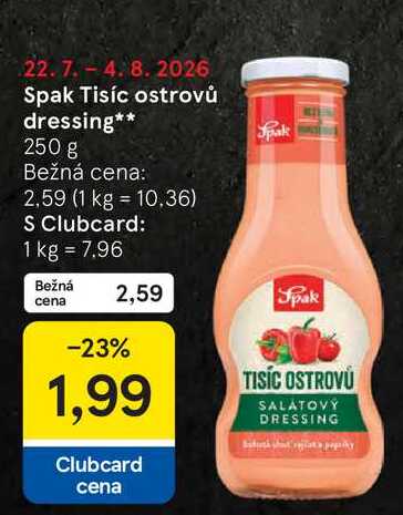 Spak Tisíc ostrovů dressing 250 g