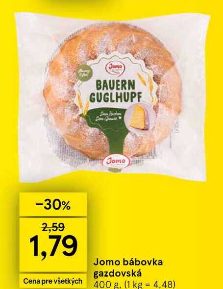 Jomo bábovka gazdovská 400 g