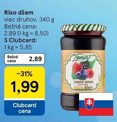 Riso džem viac druhov, 340 g 