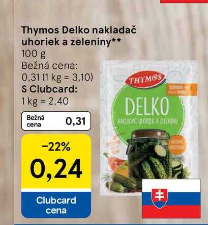 Thymos Delko nakladač uhoriek a zeleniny 100 g 