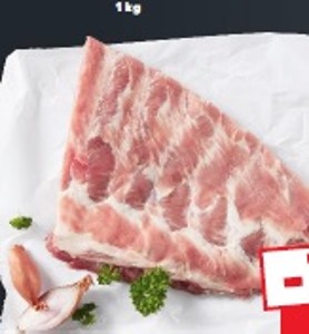 Bravčové rebierka z bôčika