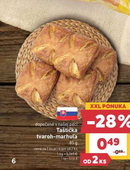 Taštička tvaroh-marhuľa 85 g 