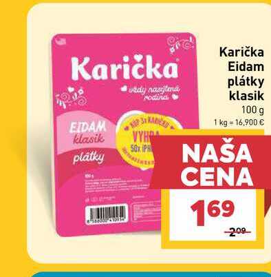 Karička Eidam plátky klasik 100 g