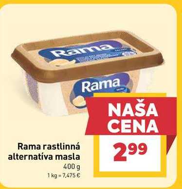 Rama rastlinná alternatíva masla 400 g