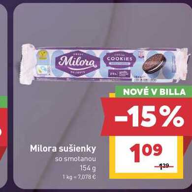 Milora sušienky so smotanou 154 g