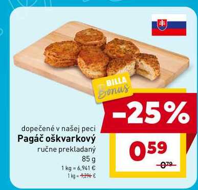 Pagáč oškvarkový ručne prekladaný 85 g 