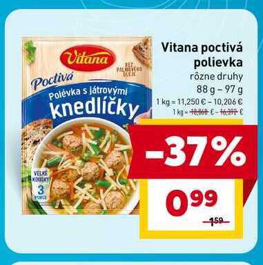 Vitana Polévka s játrovými knedlíčky 88 g -97 g