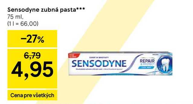 Sensodyne zubná pasta 75 ml