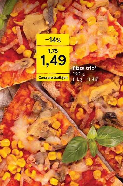 Pizza trio 130 g