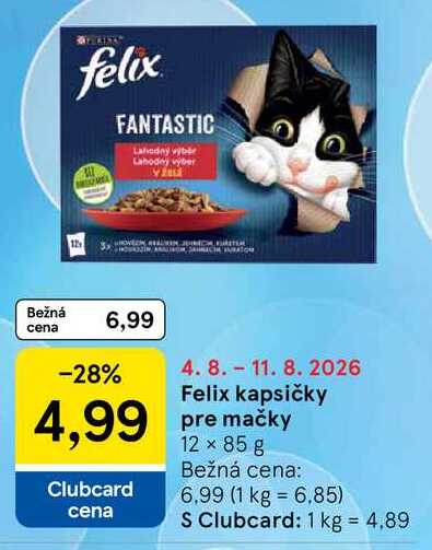 Felix kapsičky pre mačky 12 x 85 g