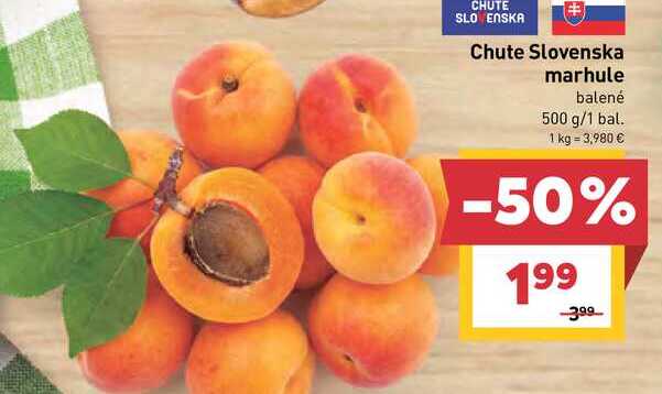 Chute Slovenska marhule balené 500 g/1 bal.