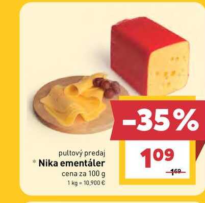 Nika ementáler cena za 100 g