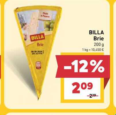 BILLA Brie 200 g