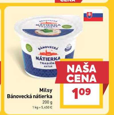 Milsy Bánovecká nátierka 200 g 