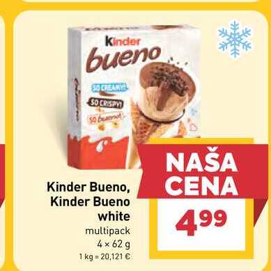 Kinder Bueno white multipack 4 x 62 g