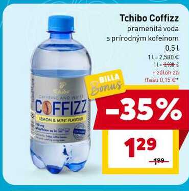 Tchibo Coffizz pramenitá voda s prírodným kofeínom 0,5l