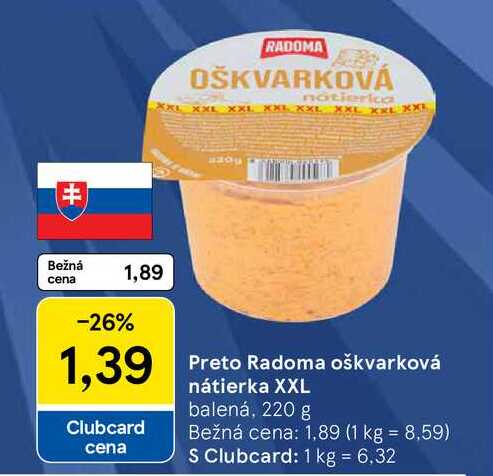 Preto Radoma oškvarková nátierka XXL balená, 220 g